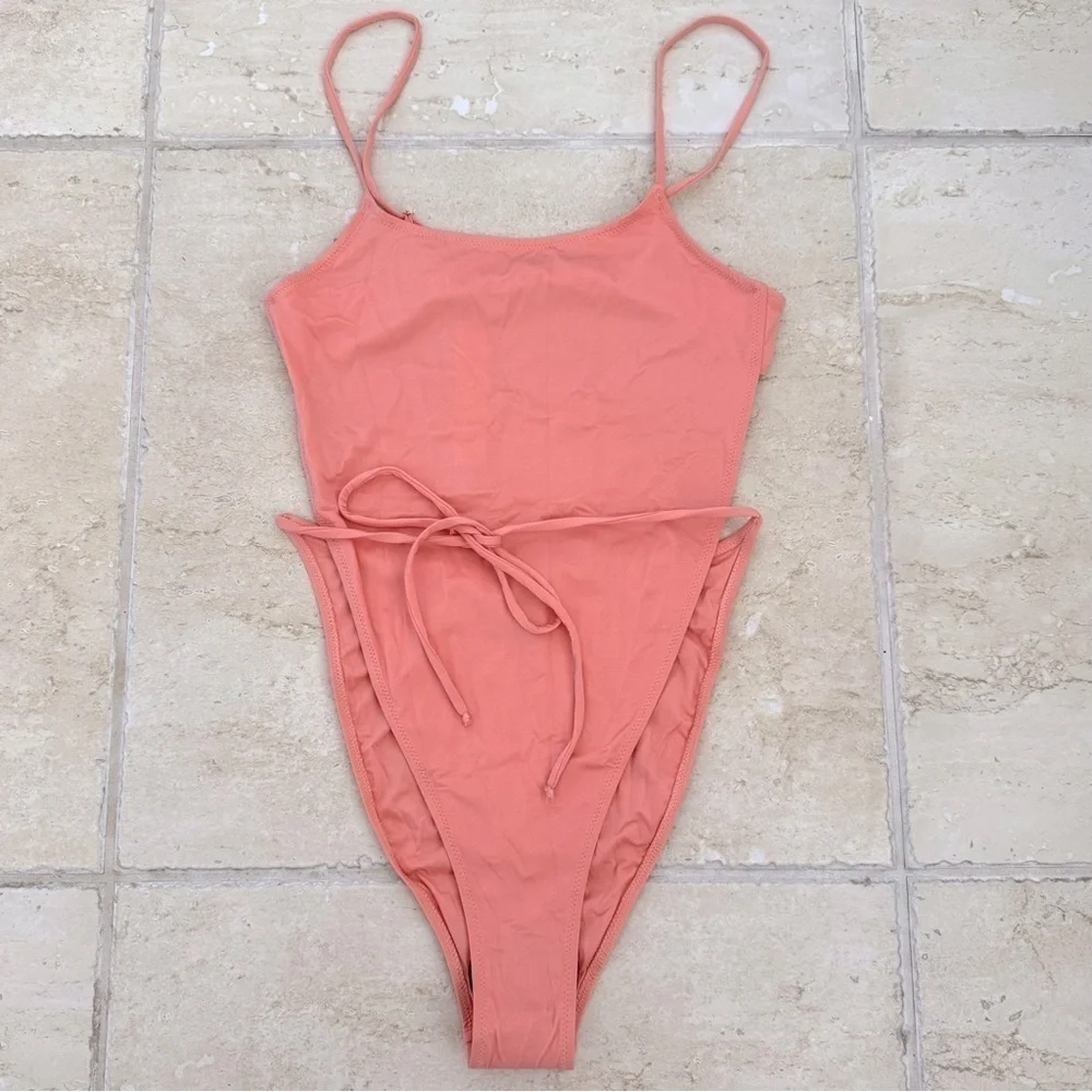 NWT! Monica Hansen Beachwear, One Piece, Peach Color, Size S - Picture 2 of 11